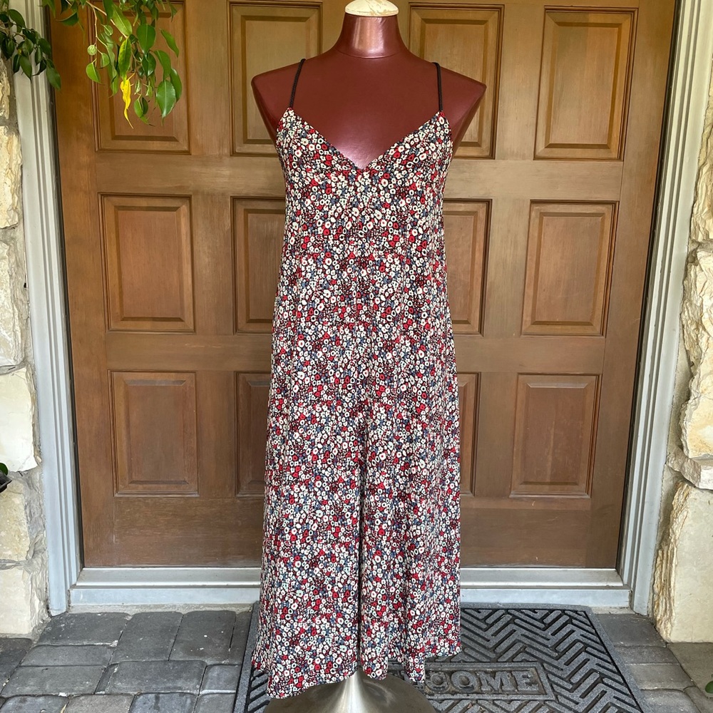 Derek Lam IO Crosby Floral Print Midi Dress size 2